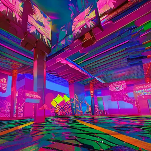 vaporwave carnival, liminal space, high detail, | Stable Diffusion ...