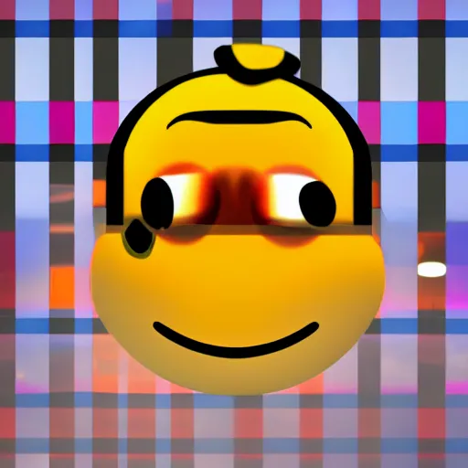 Image similar to 3 d emoji! representing being drunk