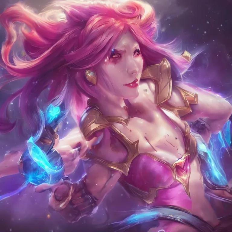 Prompt: Trending on ArtStation, League of Legends, Star Guardians, Portrait