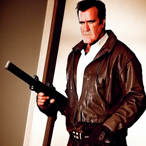 Image similar to Bruce Campbell as Duke Nukem