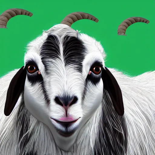 Image similar to andy milonakis as a goat, 4 k, photorealistc, high details