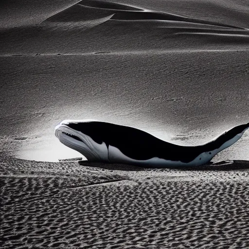 Prompt: 🐋🐳 in desert, photography by bussiere rutkowski andreas roch