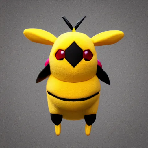 Image similar to pokemon bee cutie stuffed animal friends, unreal ungine 5, octane render, cinema 4 d, by deema egorov