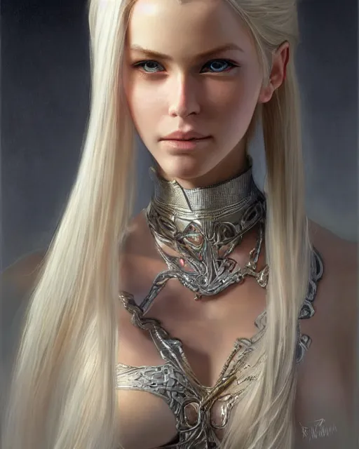 Image similar to human barbie portrait | highly detailed | very intricate | symmetrical | whimsical and magical | soft cinematic lighting | award - winning | closeup portrait | balthier final fantasy | painted by donato giancola and mandy jurgens and charlie bowater | pastel color palette | featured on artstation