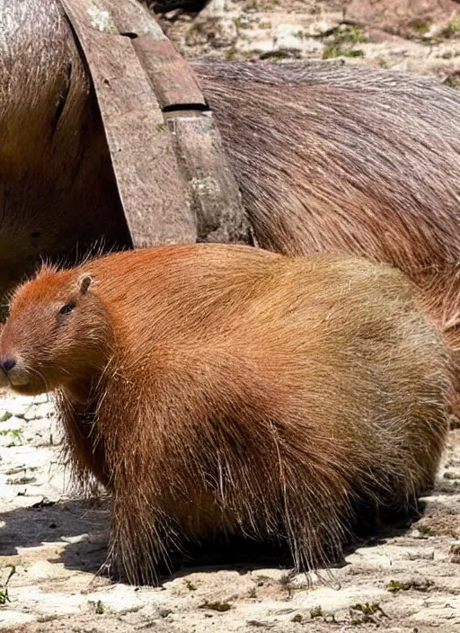 Image similar to capybara coconut fusion