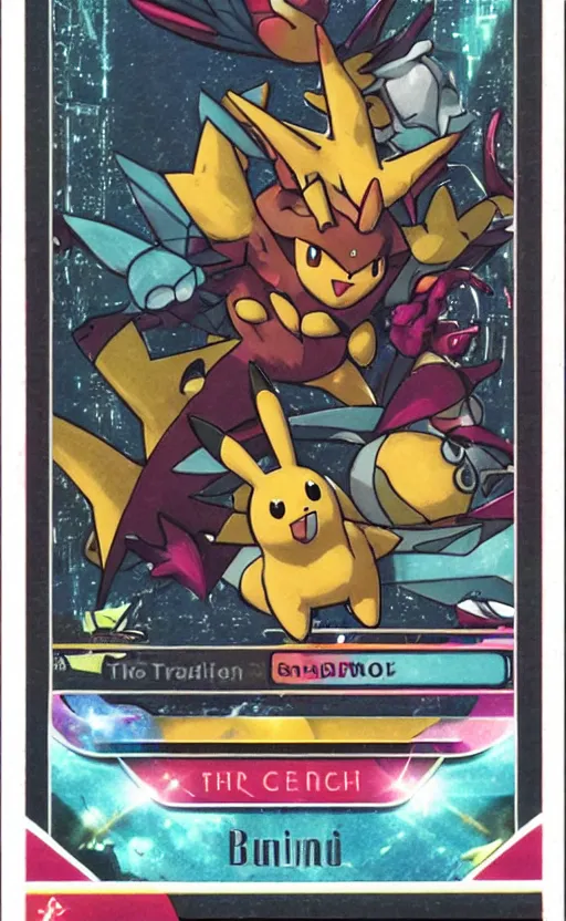 Image similar to the front of a modern trading card, high details, high resolution, pokemon style