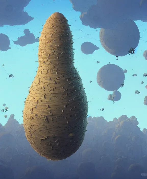 Prompt: rounded tower made from obese spider mollusks, in the style of a puffy spaceship, skeletons, partly cloudy, spooky, dramatic lighting, by geof darrow, bill sienkiewicz, dan mumford, yusuke murata, makoto shinkai, ross tran, cinematic, unreal engine, cel shaded, featured on artstation, pixiv