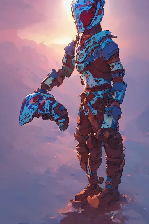 Image similar to combination suit armor aloy horizon forbidden west horizon zero dawn robot ninja mask helmet backpack tribal, art gta 5 comics, official fanart behance hd artstation by jesper ejsing, by rhads, makoto shinkai and lois van baarle, ilya kuvshinov, ossdraws radiating a glowing aura cgi rtx 2 0 2 2