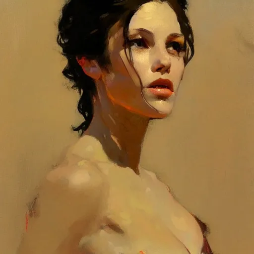 Prompt: portrait of a beautiful woman, intricate, elegant, highly detailed, greg manchess, mucha, liepke, ruan jia, jeffrey catherine jones