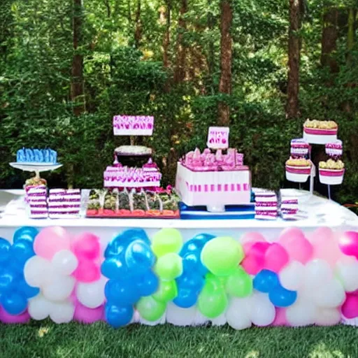 Image similar to 9/11 explosion as a gender reveal party