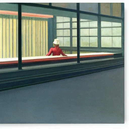 Image similar to big factory by Edward hopper