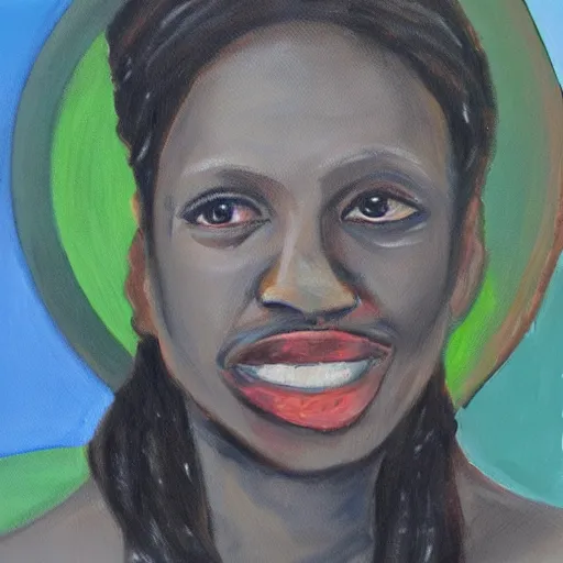 Prompt: a portrait painting of delta siddoway - n 1