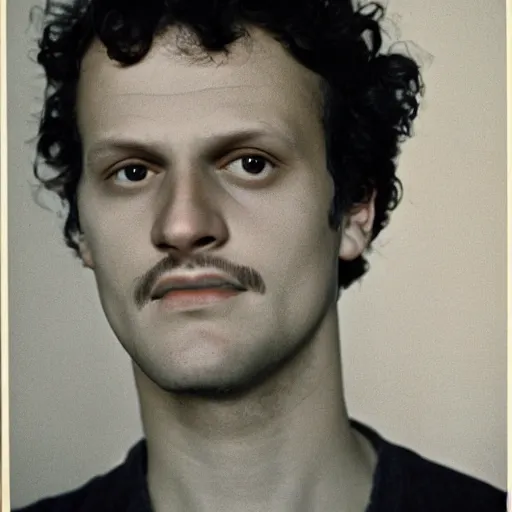 Prompt: facial portrait of harry chapin