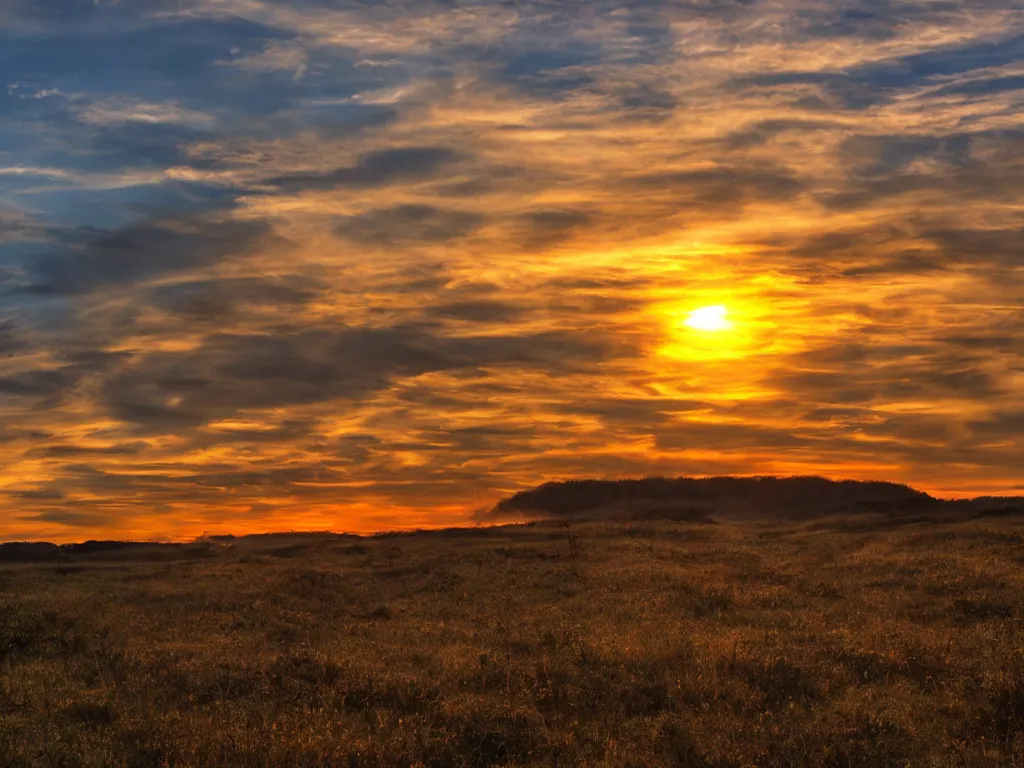 Image similar to warm happy sunset with less cloud