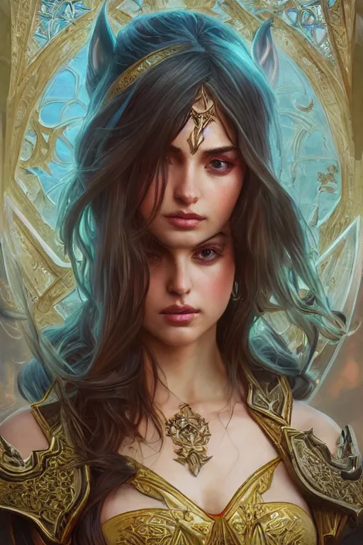 Prompt: Ana De Armas as a blood elf, world of warcraft, wow , intricate, elegant, highly detailed, digital painting, artstation, concept art, smooth, sharp focus, illustration, art by artgerm and greg rutkowski and alphonse mucha