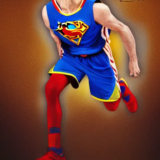 Image similar to portrait photo Stephen curry as superman