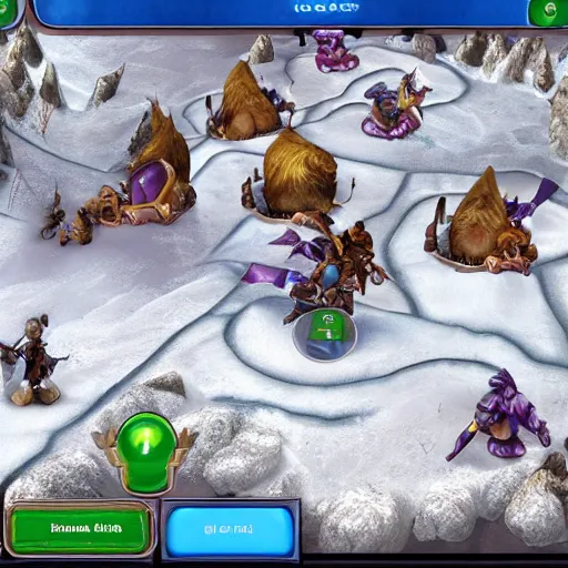 Image similar to move icon examples a Blizzard fantasy strategy game, part of the GUI