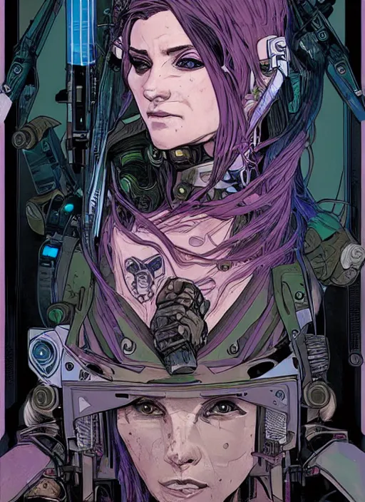 Image similar to cyberpunk electra. portrait by ashley wood and alphonse mucha and laurie greasley and josan gonzalez and james gurney. splinter cell, apex legends, rb 6 s, hl 2, d & d, cyberpunk 2 0 7 7. realistic face. character clothing. vivid color. dystopian setting.