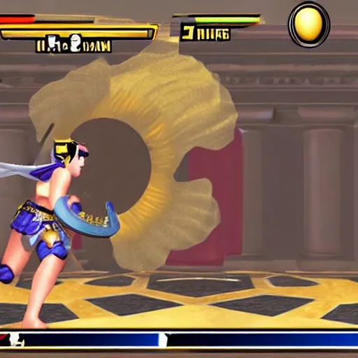 Image similar to Cleopatra in Super Smash Bros Melee, gameplay screenshot