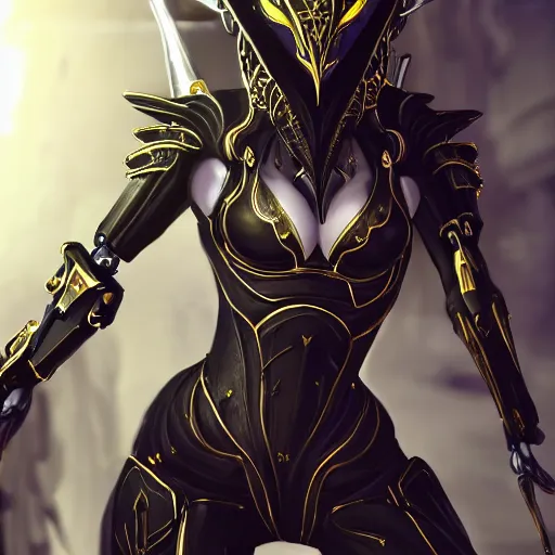 Image similar to highly detailed exquisite fanart, of a beautiful female warframe, but as an anthropomorphic robot dragon, matte black metal armor, close-up shot, holding a gun, epic cinematic shot, professional digital art, high end digital art, singular, realistic, captura, DeviantArt, artstation, Furaffinity, 8k HD render