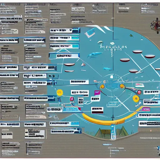 Prompt: a map of the hyperloop train stations on the capital city of mars