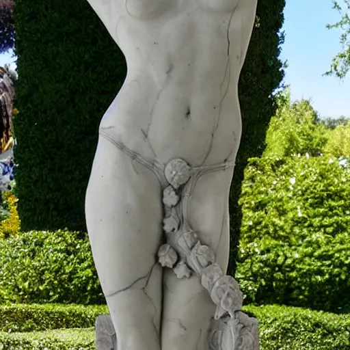 Prompt: Artemis sculpture by Donatello,marble