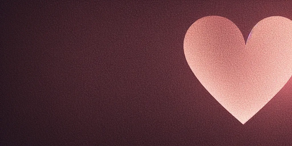 Prompt: rose gold heart, deep black background, octane render, v-ray, 8k, C4D