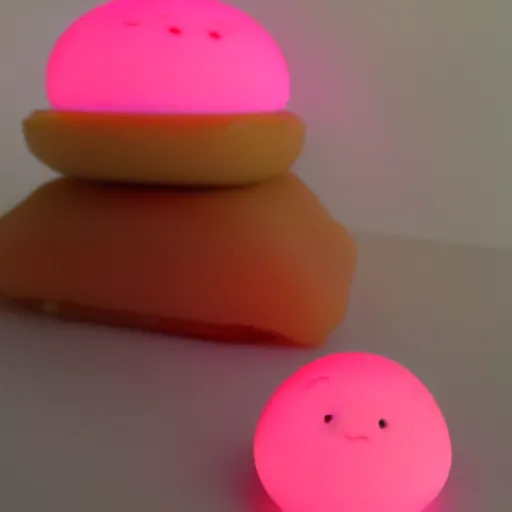 Prompt: glowing jelly, cute, profile picture