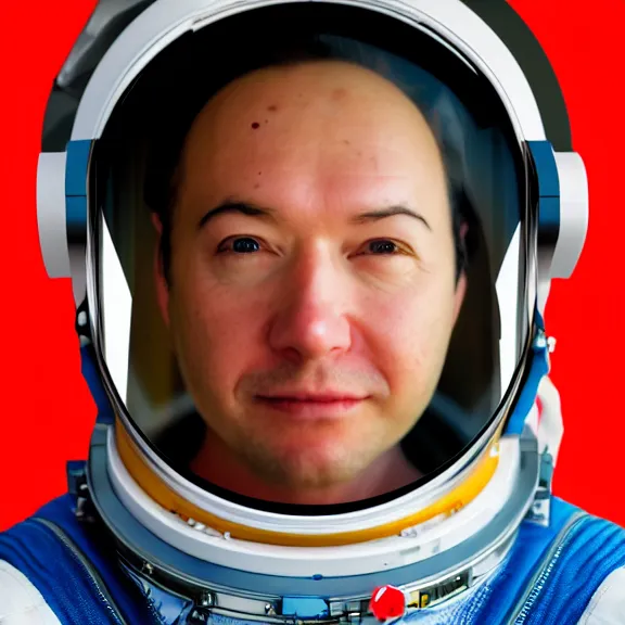 Prompt: portrait of an AI astronaut, {{{{tomato head}}}}