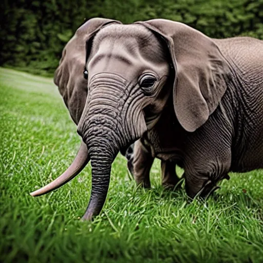 Image similar to a dachshund - elephant - elephant - dachshund, wildlife photography