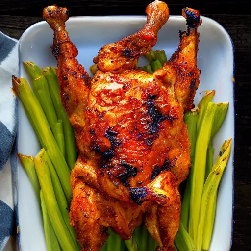 Image similar to fire chicken