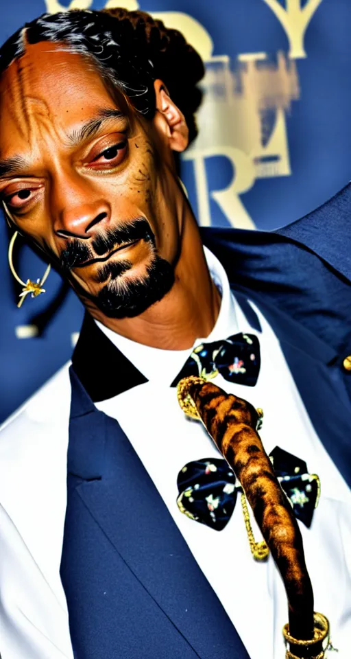 Image similar to snoop dogg with extremely long neck
