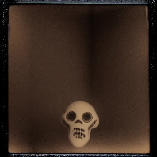 Image similar to zombie ghost in mental sylum, polaroid photo, dark, moody, scary, paranoid