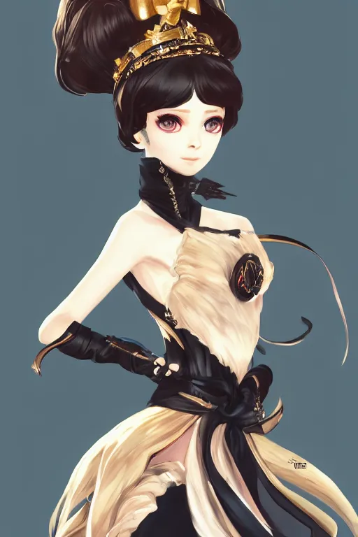 Image similar to Audrey Hepburn in a blade and soul spinoff artbook rendered by the artist Hyung tae Kim, trending on Artstation by Hyung tae Kim, Hardy Fowler, artbook, Taran Fiddler and Tin Brian Nguyen