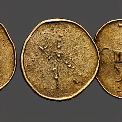Image similar to medieval coin, 4 k, studio lighting, flickr