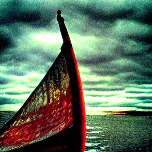 Prompt: Beautiful colored-photo cameraphone 2005 soft liminal Photograph of Vikings