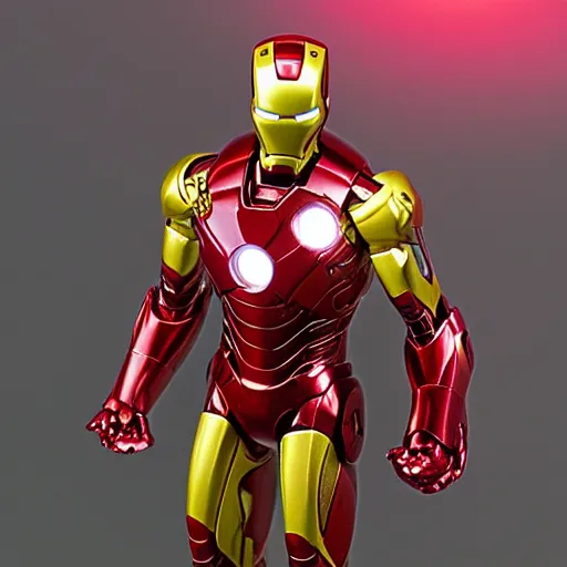Image similar to Iron Man working as a 7/11 cashier, macro, wide wide shot, very detailed, beautiful lighting