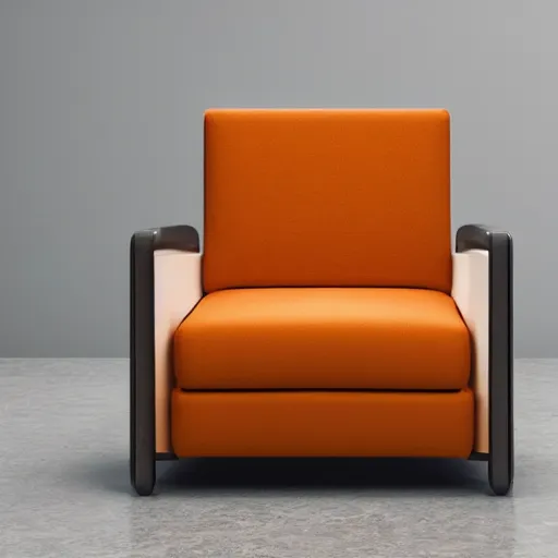Prompt: product photo of a chair designed by an apple