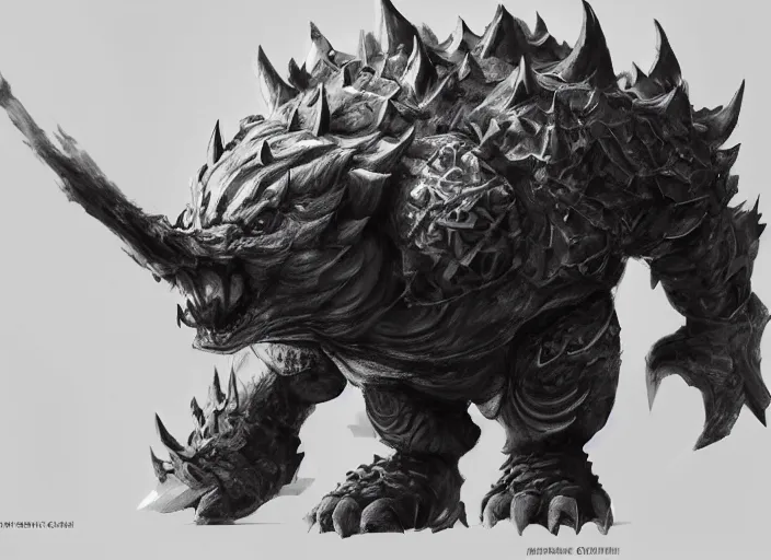 Image similar to detailed concept art of a huge giant bowser by cheng yi and luolin, aartstation, artstationhd, detailed scales, bowser, bowser nintendo, koopa, ~ bowser # bowser ( ( mario ) ) bcy. net, realistic. cheng yi