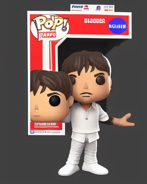 Prompt: full body 3d render of Imran Khan as a funko pop, studio lighting, white background, blender, trending on artstation, 8k, highly detailed