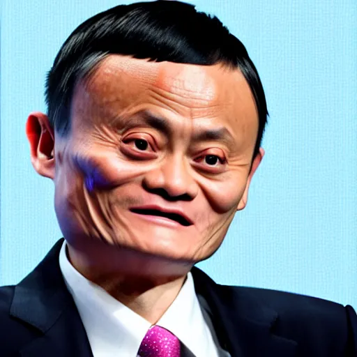 Image similar to jack ma tiny face enlarge cranium photo portrait