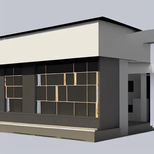 Prompt: facade mockup for klepa's office