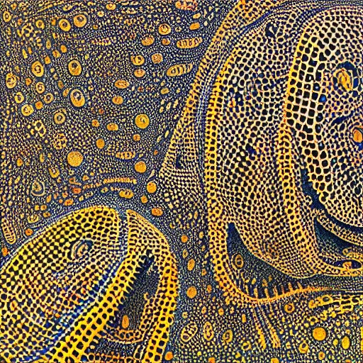 Prompt: Trypophobia by Ivan Marchuk