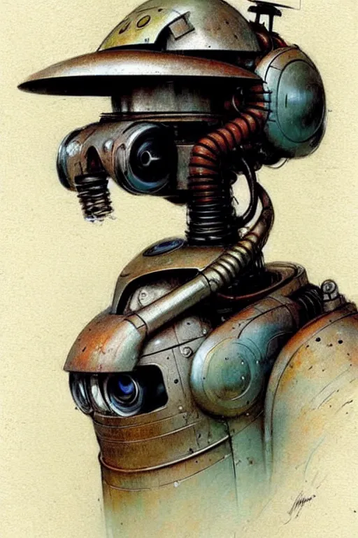 Prompt: ( ( ( ( ( 1 9 5 0 s robot. muted colors. ) ) ) ) ) by jean - baptiste monge!!!!!!!!!!!!!!!!!!!!!!!!!!!!!!