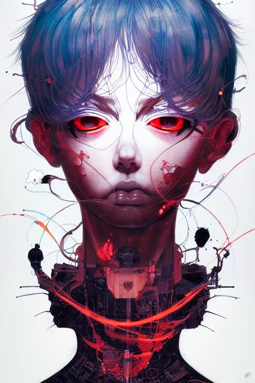 Prompt: prompt : city goth portrait soft light painted by james jean and katsuhiro otomo and erik jones, inspired by akira anime, smooth face feature, intricate oil painting, high detail illustration, sharp high detail, manga and anime 1 9 9 9