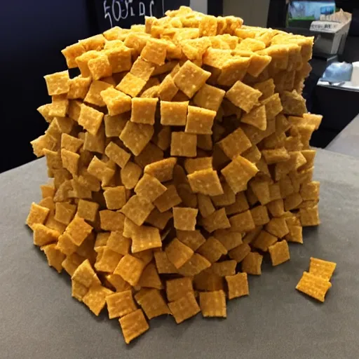 Prompt: an entire mountain of cheeze its