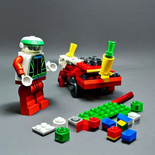 Prompt: martian lego set