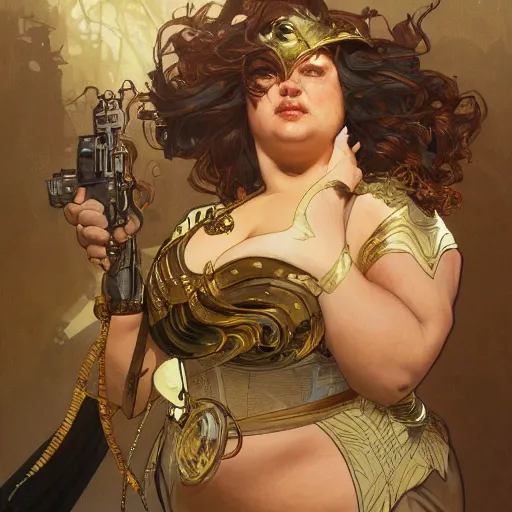 Prompt: fat cat superhero, gorgeous, beautiful, intricate, highly detailed, digital painting, artstation, oppressive lighting, concept art, sharp focus, illustration, art by greg rutkowski and alphonse mucha