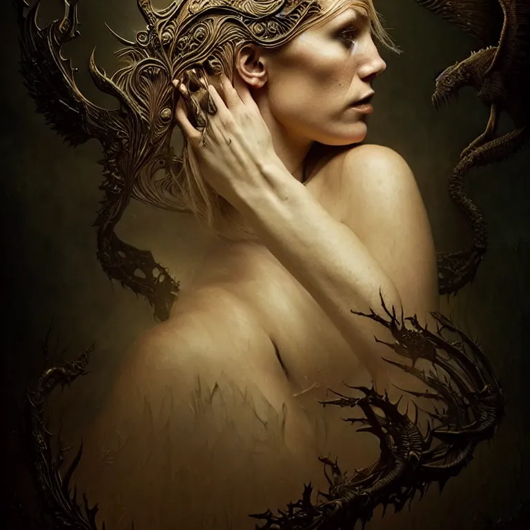 Image similar to epic professional digital art lindsay mann, moderate atmospheric lighting, painted, intricate, detailed, foreboding, by leesha hannigan, wayne haag, reyna rochin, ignacio fernandez rios, mark ryden, iris van herpen,, epic, stunning, gorgeous, much wow, cinematic, masterpiece.