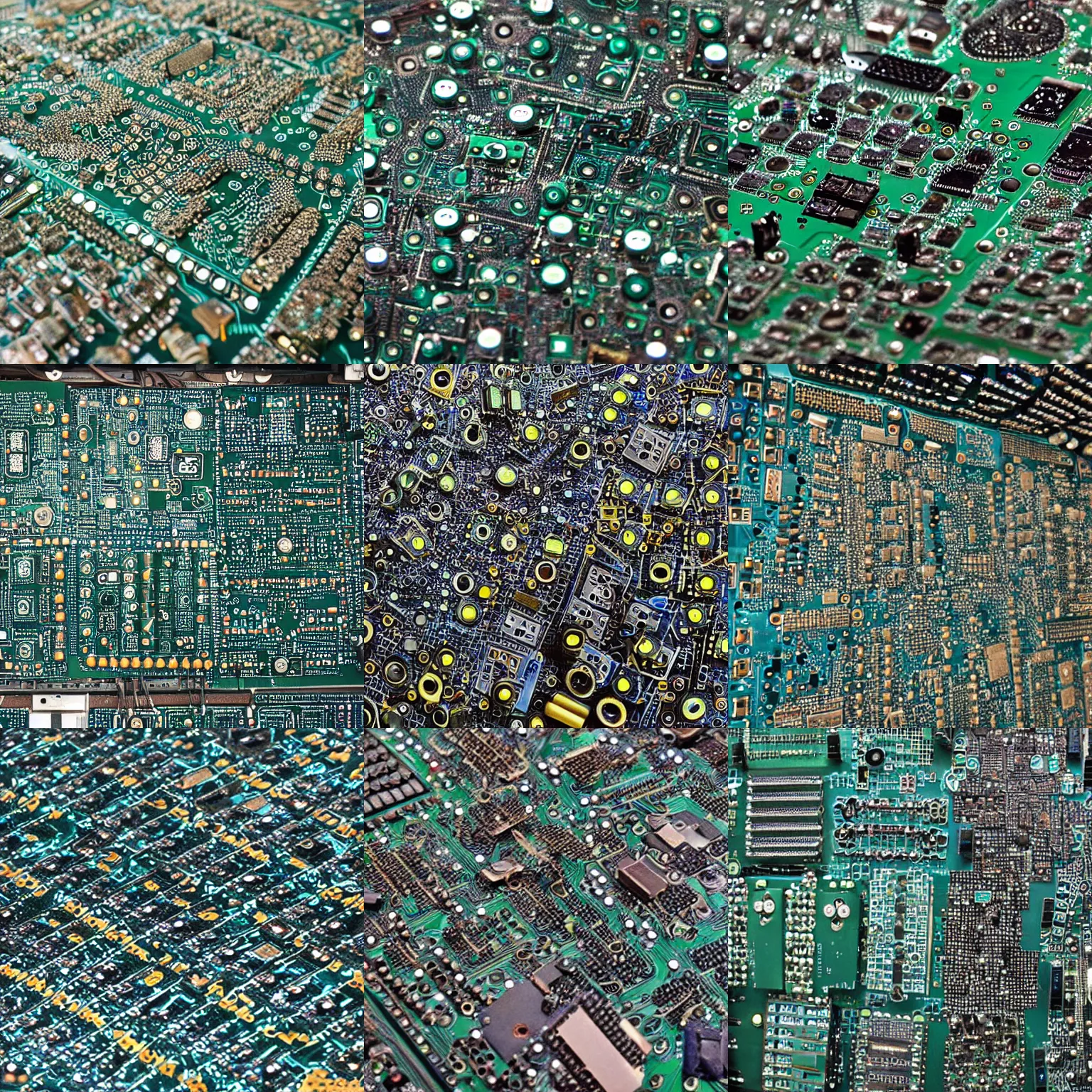 Prompt: a sea of circuit boards